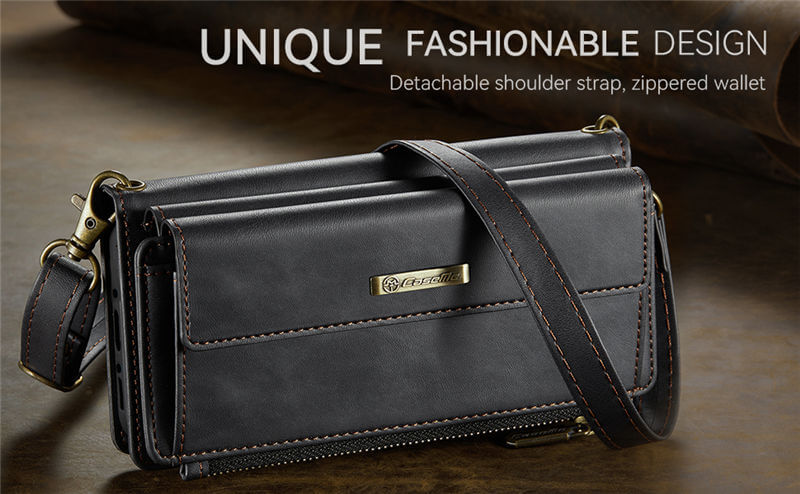 CaseMe Samsung Galaxy A55 RFID Wallet Case with Crossbody Strap