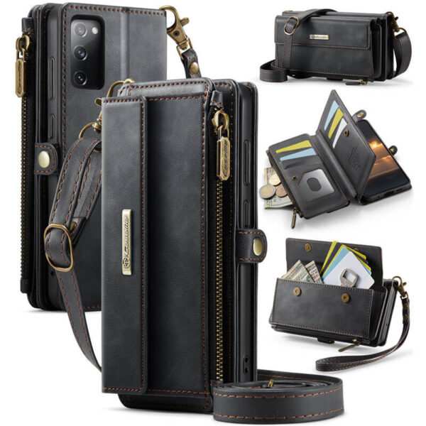 CaseMe Samsung Galaxy S20 FE RFID Wallet Case – Crossbody & Wireless