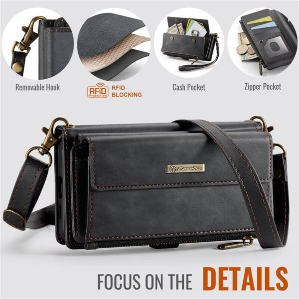 CaseMe Samsung Galaxy S20 Plus RFID Wallet Case – Crossbody & Wireless - Image 11