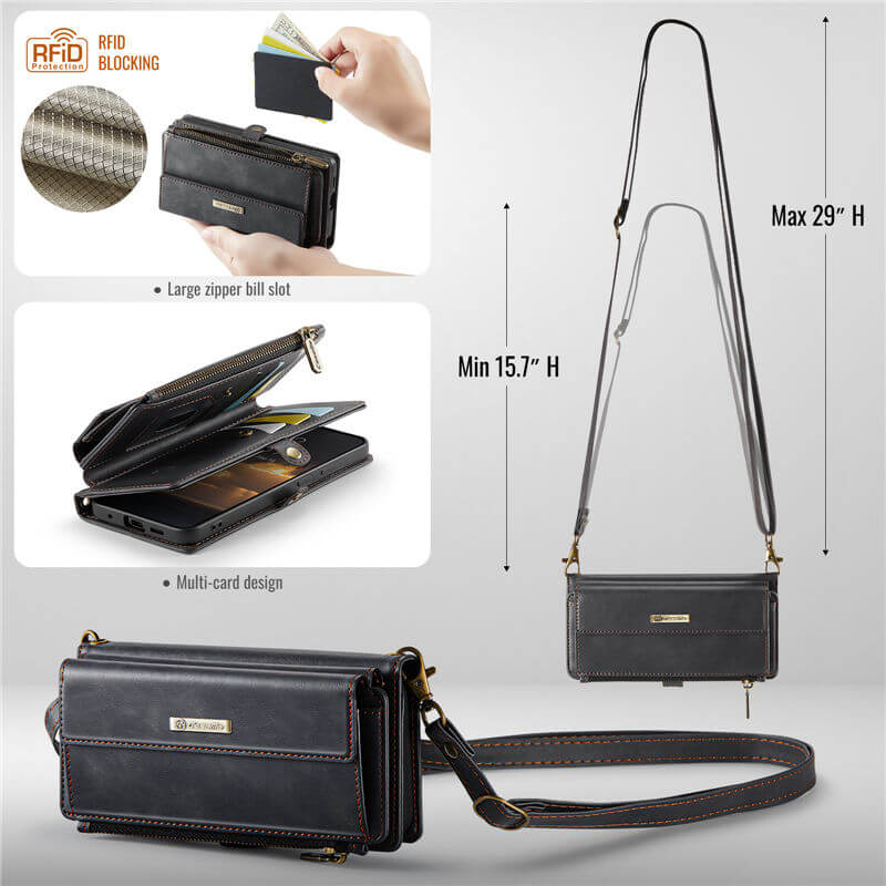 CaseMe Samsung Galaxy S20 RFID Wallet Case – Crossbody & Wireless - Image 4