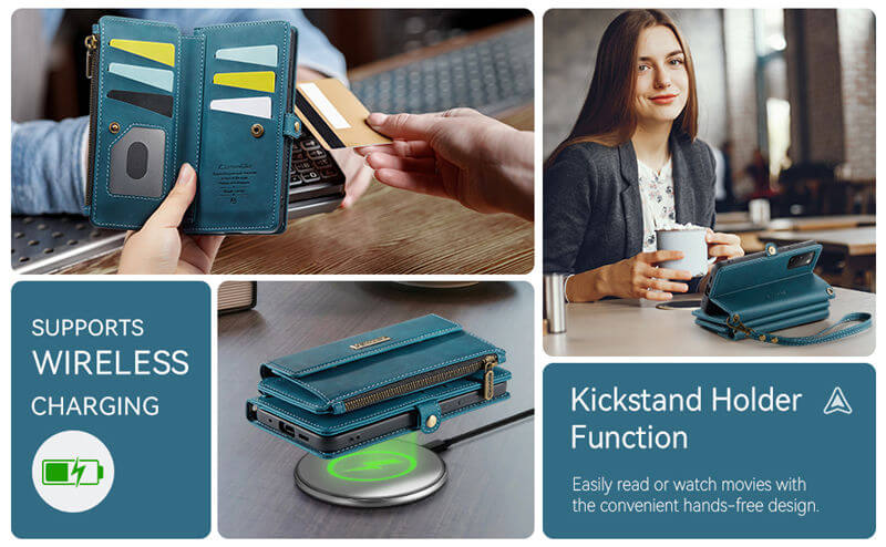 CaseMe Samsung Galaxy S20 RFID Wallet Case – Crossbody & Wireless