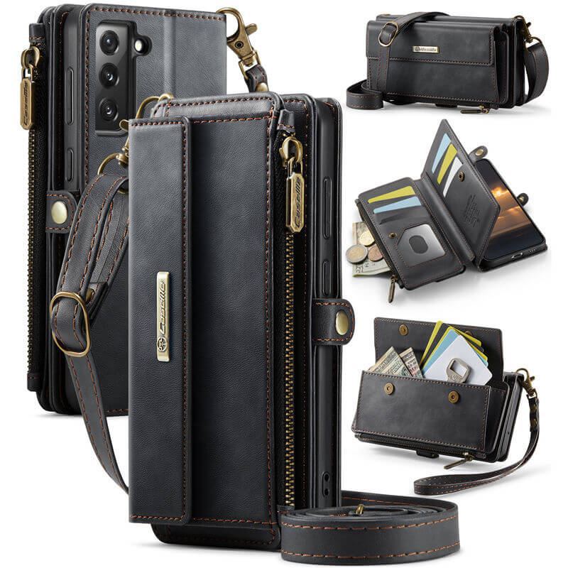 CaseMe Samsung Galaxy S21 FE RFID Wallet Case – Crossbody & Wireless