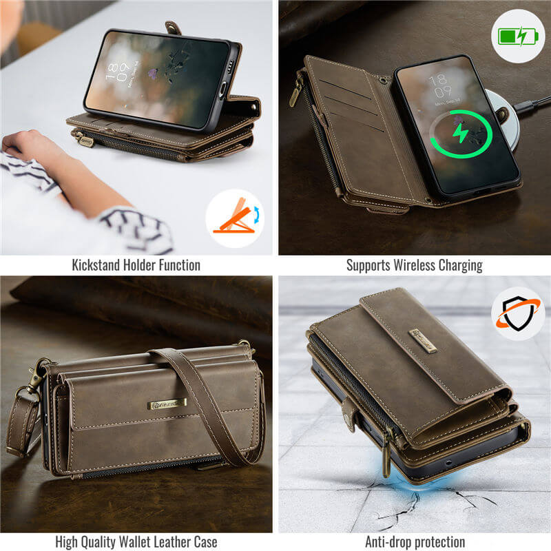 CaseMe Samsung Galaxy S21 FE RFID Wallet Case – Crossbody & Wireless - Image 9