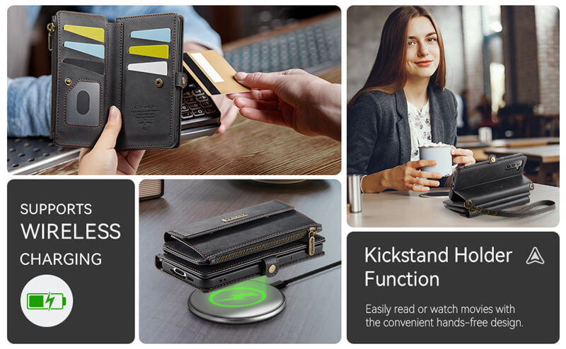 CaseMe Samsung Galaxy S21 RFID Wallet Case – Crossbody & Wireless