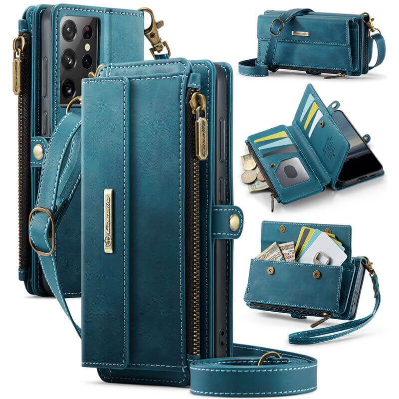 CaseMe Samsung Galaxy S21 Ultra RFID Wallet Case – Crossbody & Wireless