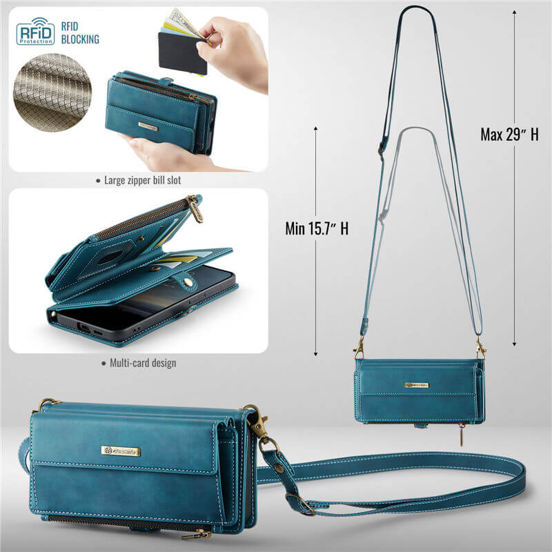 CaseMe Samsung Galaxy S22 Plus RFID Wallet Case – Crossbody & Wireless - Image 4
