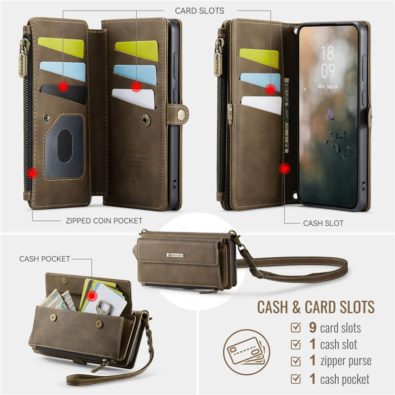 CaseMe Samsung Galaxy S22 Plus RFID Wallet Case – Crossbody & Wireless - Image 5