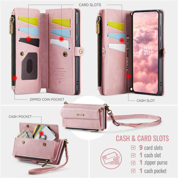 CaseMe Samsung Galaxy S22 RFID Wallet Case – Crossbody & Wireless - Image 5