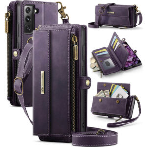 CaseMe Samsung Galaxy S22 Plus RFID Wallet Case – Crossbody & Wireless
