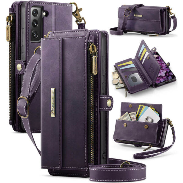 CaseMe Samsung Galaxy S22 Plus RFID Wallet Case – Crossbody & Wireless