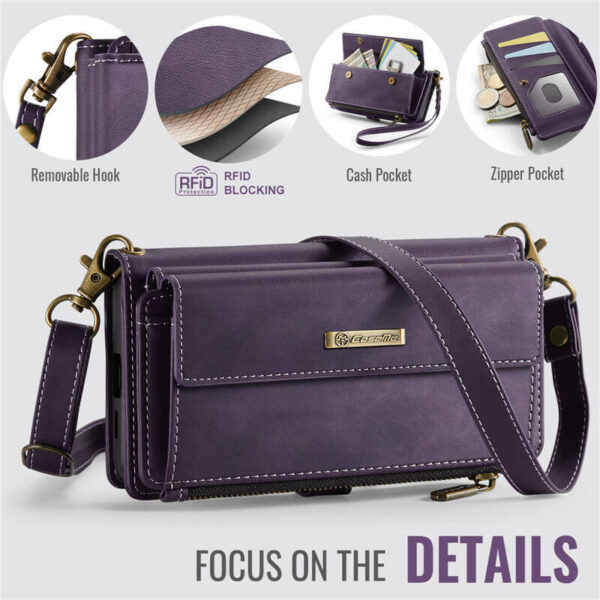 CaseMe Samsung Galaxy S22 RFID Wallet Case – Crossbody & Wireless - Image 11