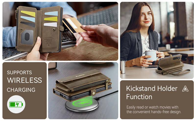 CaseMe Samsung Galaxy S22 Plus RFID Wallet Case – Crossbody & Wireless