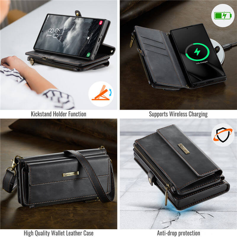 CaseMe Samsung Galaxy S22 Ultra RFID Wallet Case – Crossbody & Wireless - Image 9