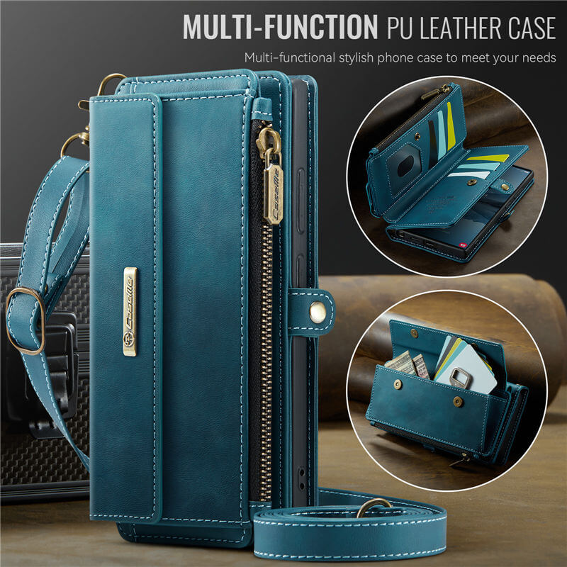 CaseMe Samsung Galaxy S22 Ultra RFID Wallet Case – Crossbody & Wireless - Image 15