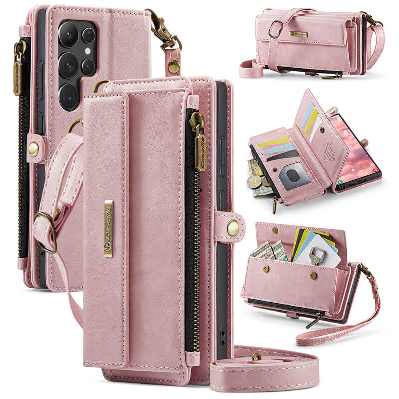 CaseMe Samsung Galaxy S22 Ultra RFID Wallet Case – Crossbody & Wireless