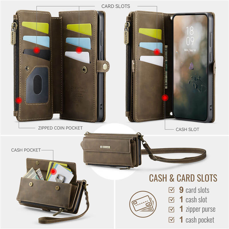 CaseMe Samsung Galaxy S23 FE RFID Wallet Case – Crossbody & Wireless - Image 5