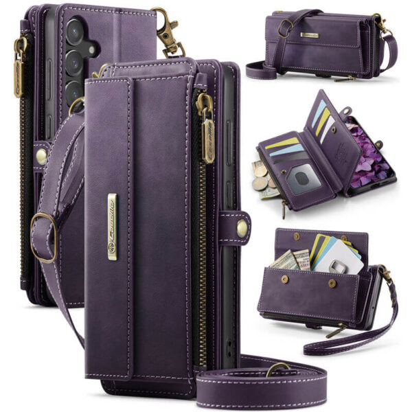 CaseMe Samsung Galaxy S23 FE RFID Wallet Case – Crossbody & Wireless
