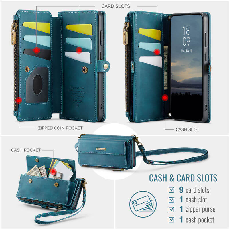 CaseMe Samsung Galaxy S23 Plus RFID Wallet Case – Crossbody & Wireless - Image 5