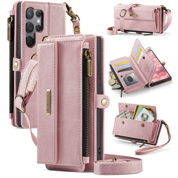 CaseMe Samsung Galaxy S23 Ultra RFID Wallet Case – Crossbody & Wireless