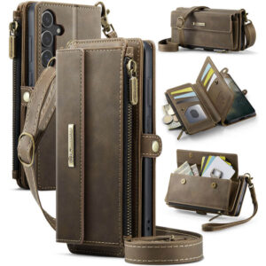 CaseMe Samsung Galaxy S25 RFID Wallet Case – Crossbody & Wireless