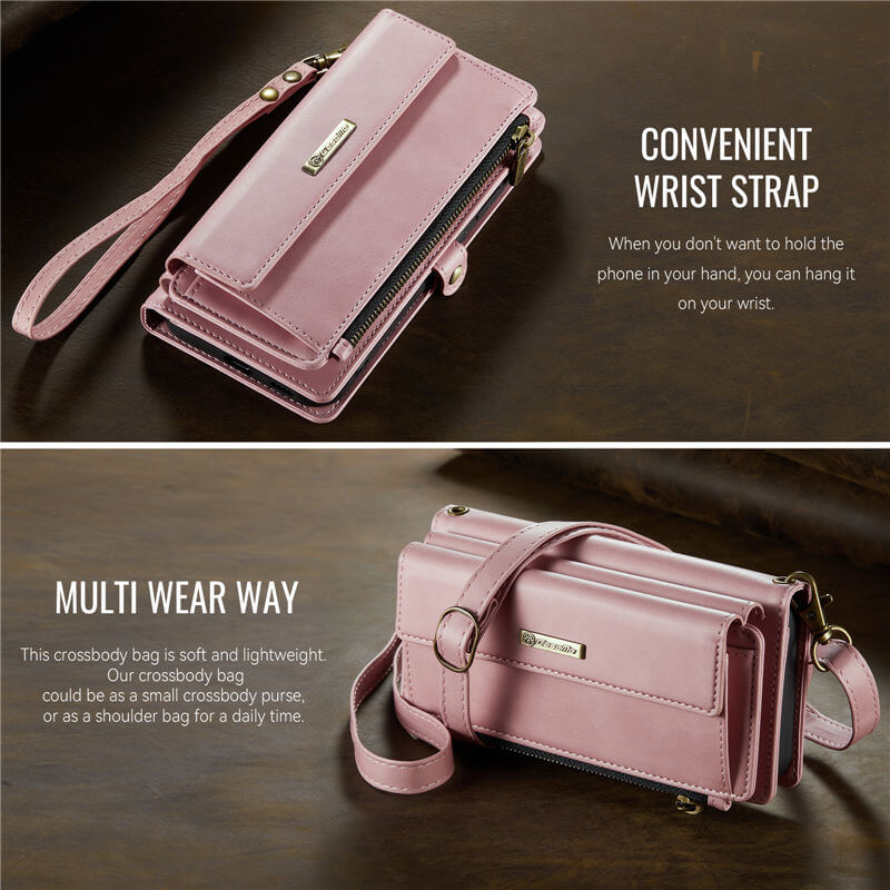 CaseMe Samsung Galaxy S25 Plus RFID Wallet Case – Crossbody & Wireless