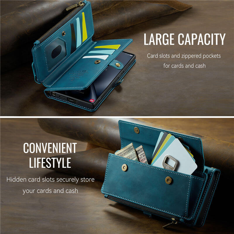 CaseMe Samsung Galaxy S25 Ultra RFID Wallet Case – Crossbody & Wireless - Image 14