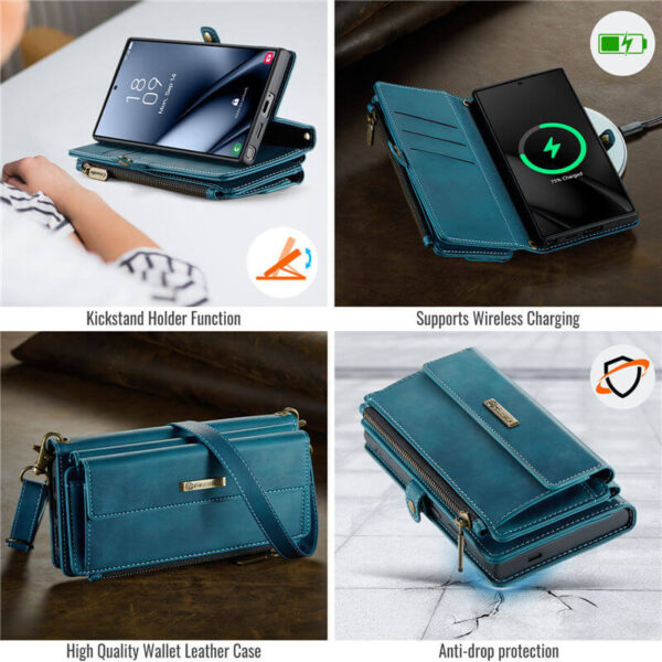 CaseMe Samsung Galaxy S24 Ultra RFID Wallet Case – Crossbody & Wireless - Image 9