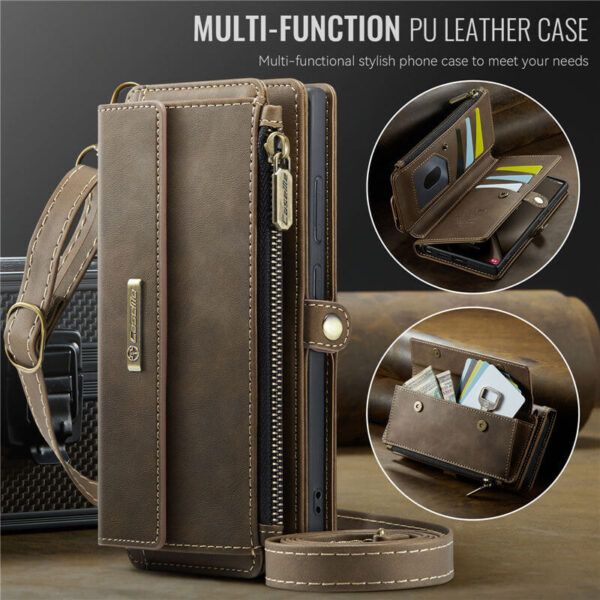 CaseMe Samsung Galaxy S24 Ultra RFID Wallet Case – Crossbody & Wireless - Image 15