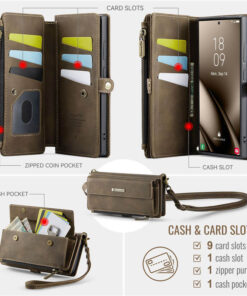 CaseMe Samsung Galaxy S24 Ultra RFID Wallet Case – Crossbody & Wireless - Image 5