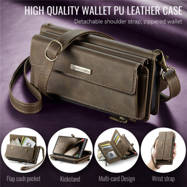CaseMe Samsung Galaxy S24 Ultra RFID Wallet Case – Crossbody & Wireless - Image 10