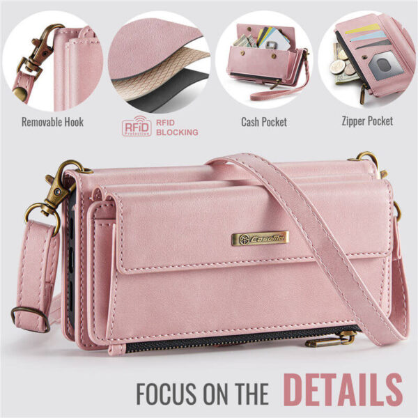 CaseMe Samsung Galaxy S24 Ultra RFID Wallet Case – Crossbody & Wireless - Image 11