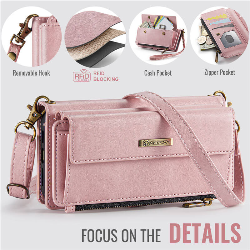 CaseMe Samsung Galaxy S25 Ultra RFID Wallet Case – Crossbody & Wireless - Image 11