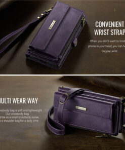 CaseMe Samsung Galaxy S24 Ultra RFID Wallet Case – Crossbody & Wireless - Image 12