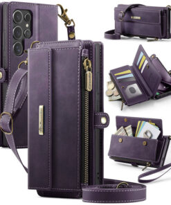 CaseMe Samsung Galaxy S24 Ultra RFID Wallet Case – Crossbody & Wireless
