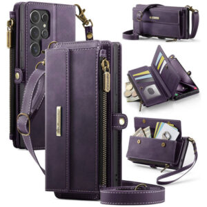 CaseMe Samsung Galaxy S24 Ultra RFID Wallet Case – Crossbody & Wireless