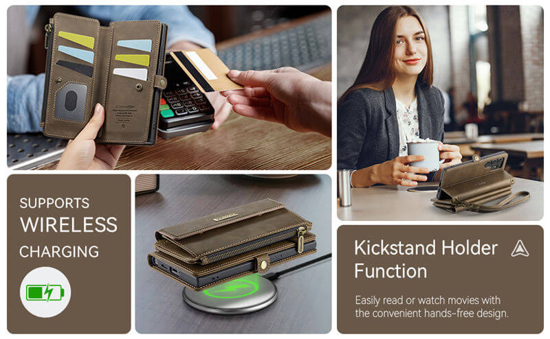 CaseMe Samsung Galaxy S25 Ultra RFID Wallet Case – Crossbody & Wireless