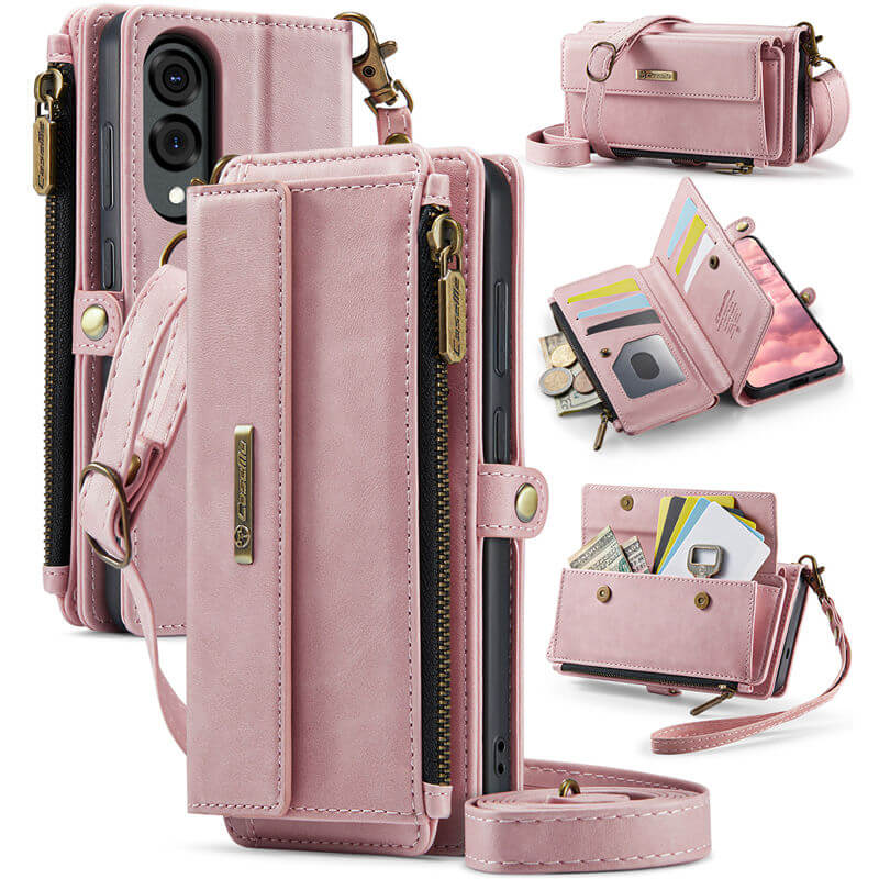CaseMe Samsung Galaxy S25 Edge RFID Wallet Case – Crossbody & Wireless