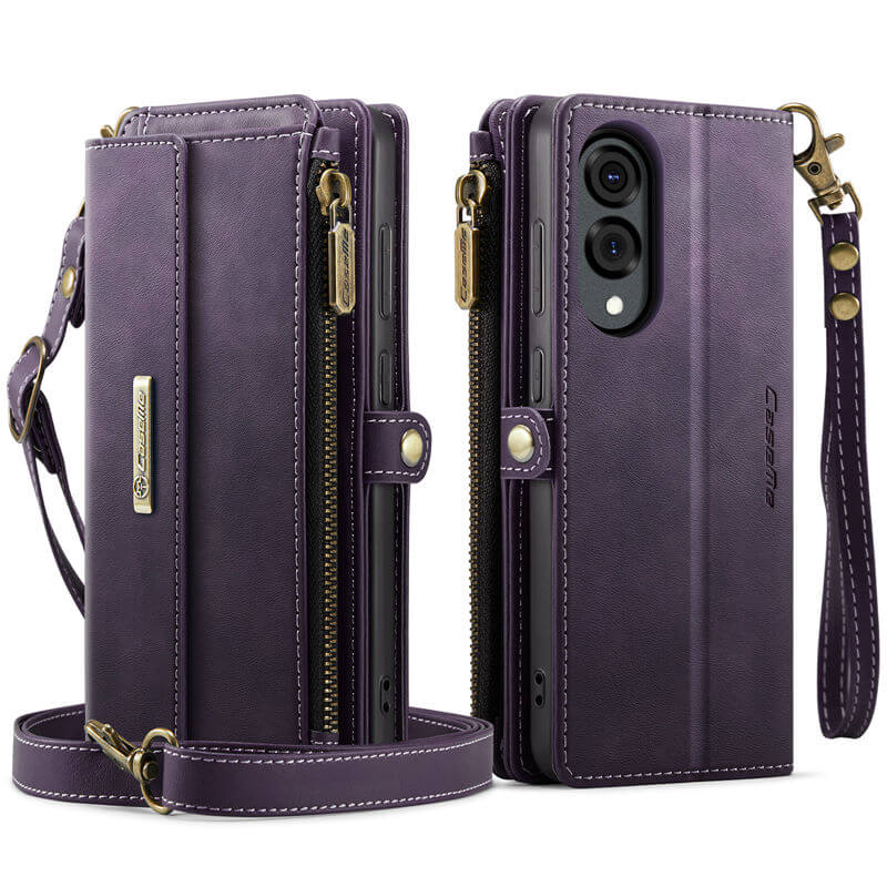 CaseMe Samsung Galaxy S25 Edge RFID Wallet Case – Crossbody & Wireless - Image 3
