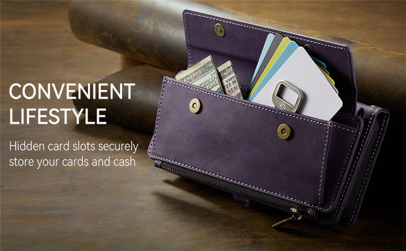 CaseMe iPhone 14 Pro Max RFID Wallet Case – Crossbody & Wireless