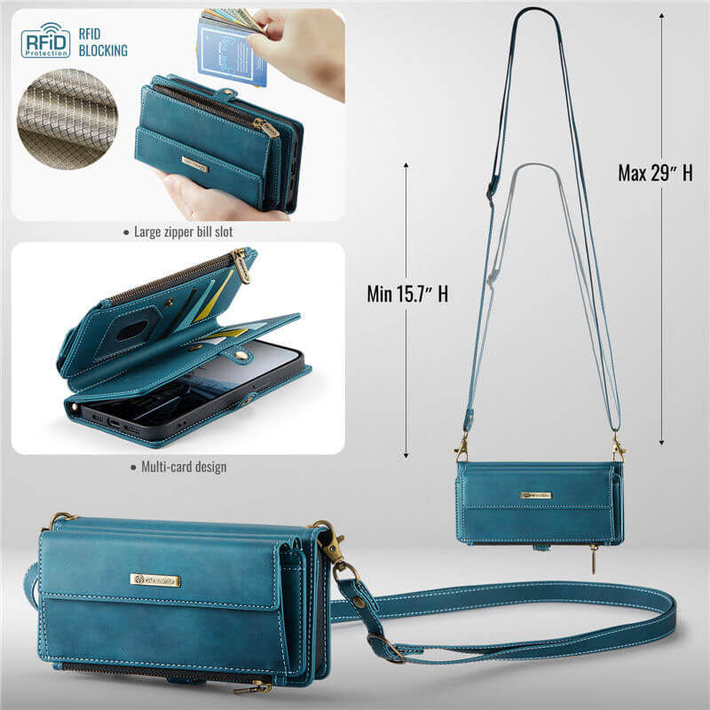 CaseMe iPhone 13 Mini RFID Wallet Case – Crossbody & Wireless - Image 4