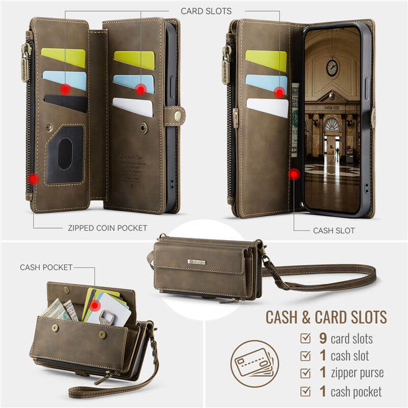 CaseMe iPhone 13 Mini RFID Wallet Case – Crossbody & Wireless - Image 5
