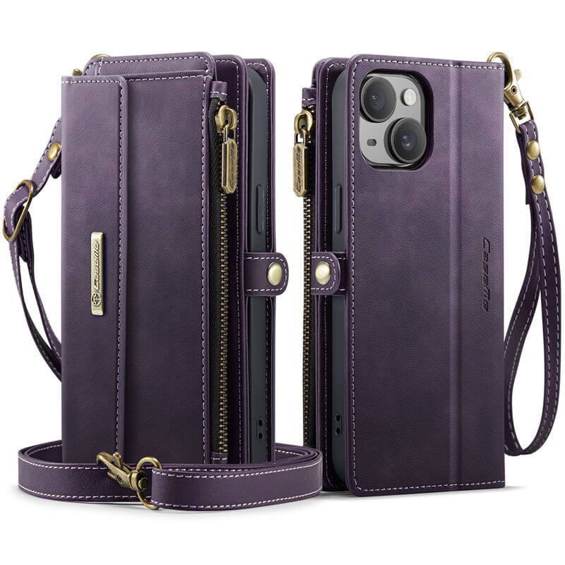 CaseMe iPhone 14 Plus RFID Wallet Case – Crossbody & Wireless - Image 3