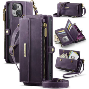 CaseMe iPhone 13 Mini RFID Wallet Case – Crossbody & Wireless