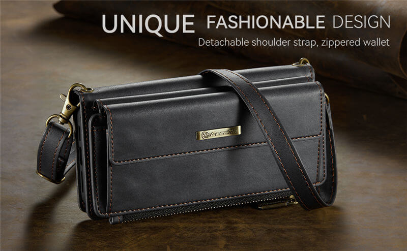 CaseMe iPhone 15 RFID Wallet Case – Crossbody & Wireless