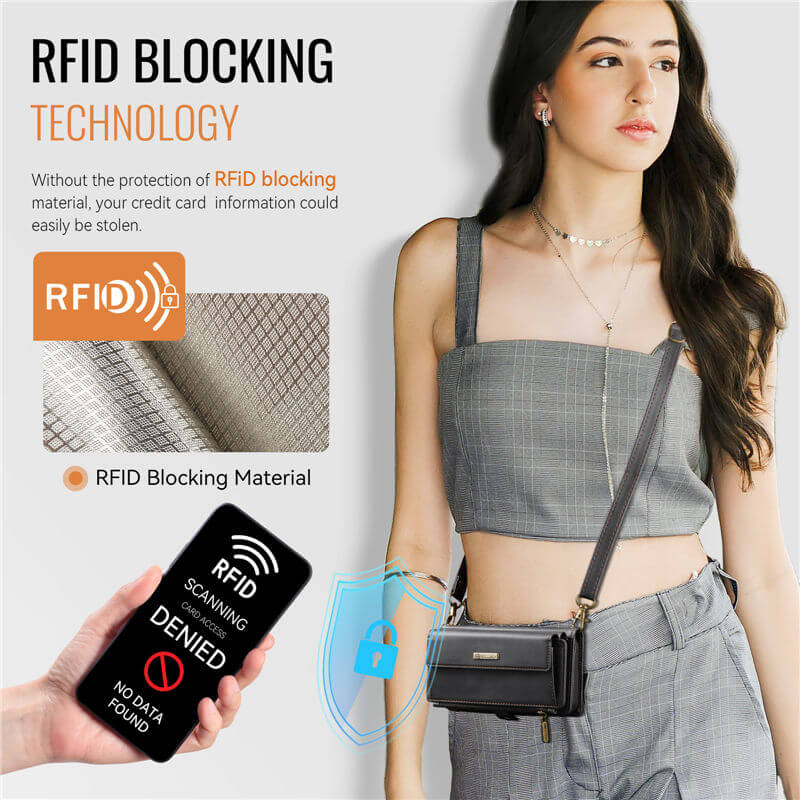 CaseMe iPhone 12 Mini RFID Wallet Case – Crossbody & Wireless - Image 7