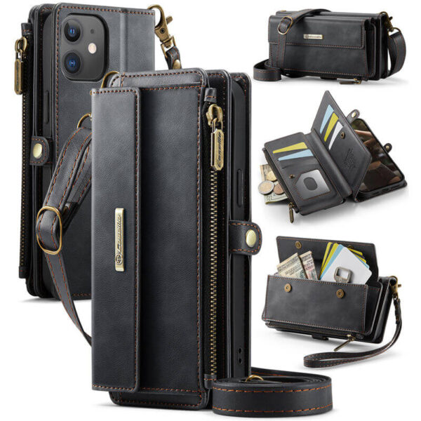 CaseMe iPhone 12 Mini RFID Wallet Case – Crossbody & Wireless