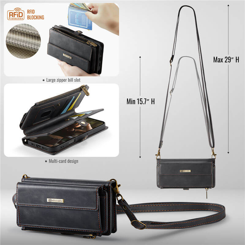 CaseMe iPhone 16 RFID Wallet Case – Crossbody & Wireless - Image 4