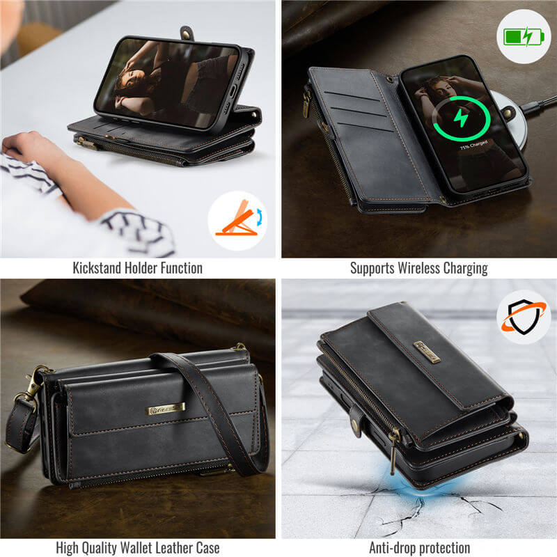 CaseMe iPhone 16 RFID Wallet Case – Crossbody & Wireless - Image 9