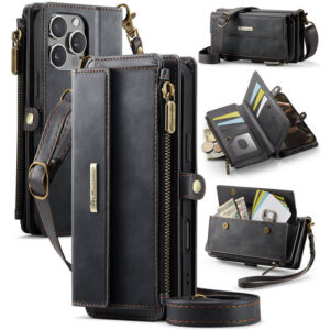 CaseMe iPhone 16 Pro RFID Wallet Case – Crossbody & Wireless