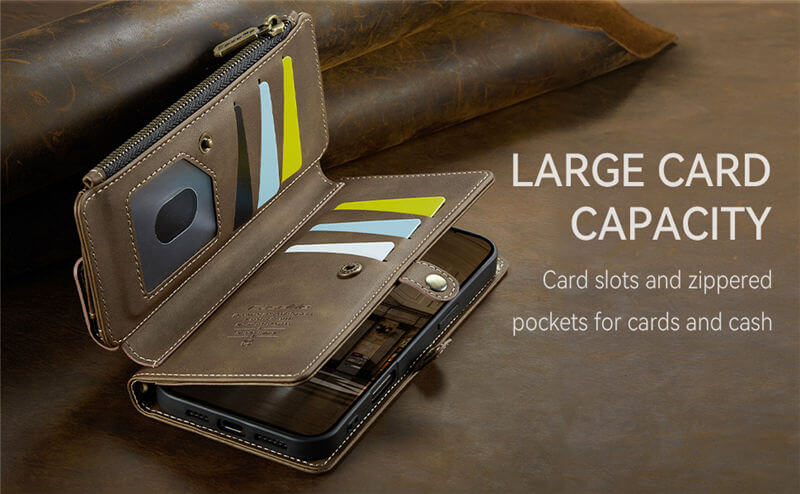 CaseMe iPhone 16 Pro Max RFID Wallet Case – Crossbody & Wireless